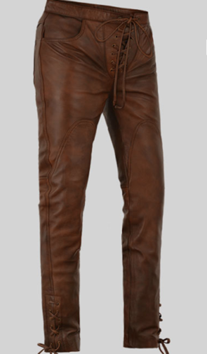 Leather Pants Mens Cowboy Vintage 