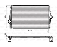 Intercooler Valeo 818280 for Volvo XC90 I
