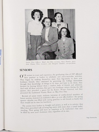 1947 College of St. Catherine Yearbook, La Concha - Saint Paul, Minnesota - Picture 7 of 12