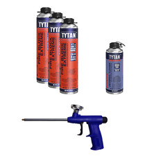 TYTAN Professional Fire Block Extreme Foam Sealant 24 oz 3 Can Kit 