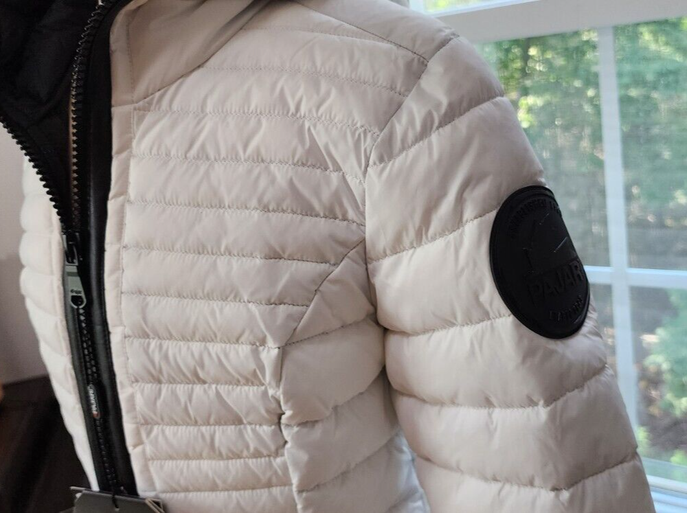 NWT Pajar Lyvien Canada White Size XS Quilted Hooded Puffer Coat Jacket Packable eBay