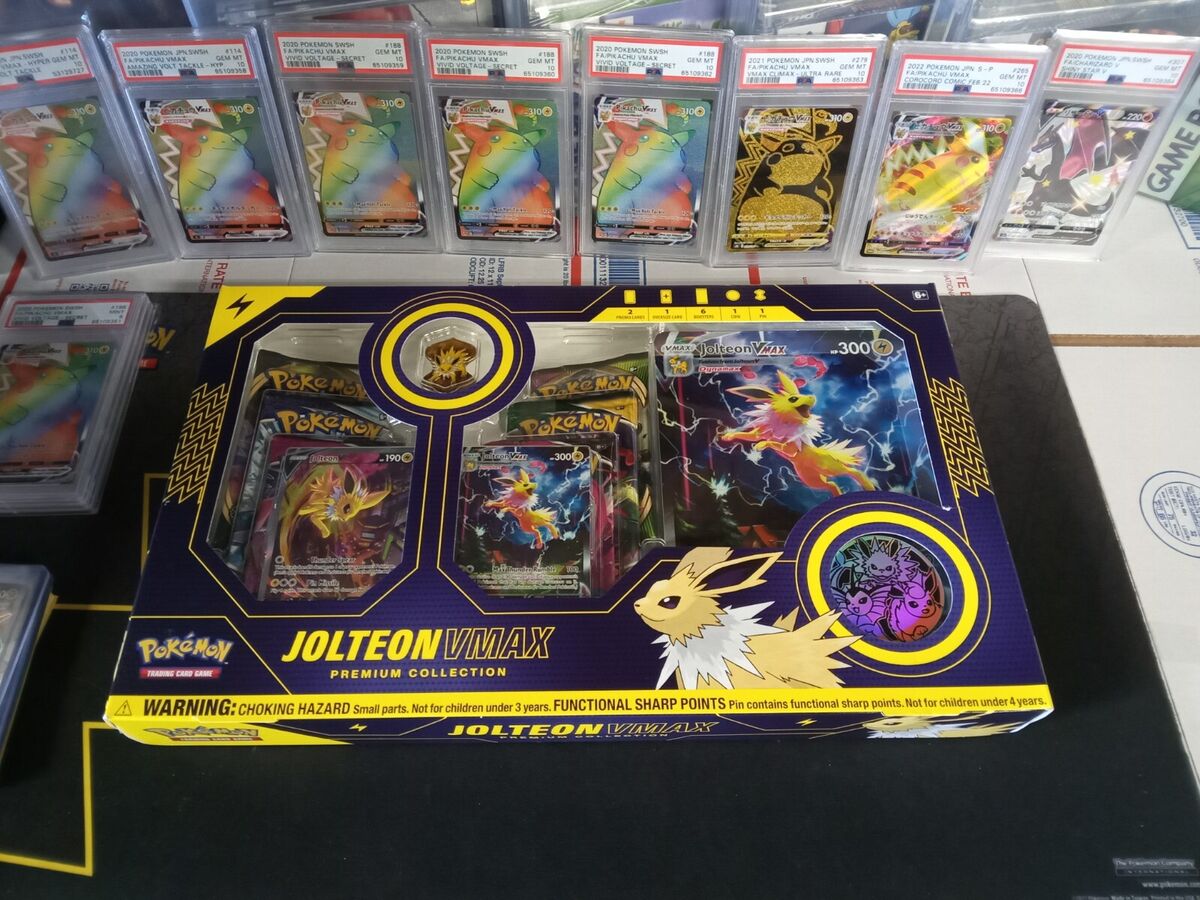 Pokémon Trading Card Games: Jolteon VMAX Premium Collection Box