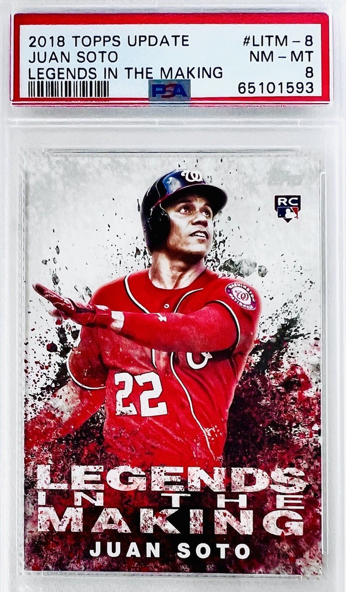 2018 Topps Juan Soto “Legends in the Making” RC Rookie Insert PSA