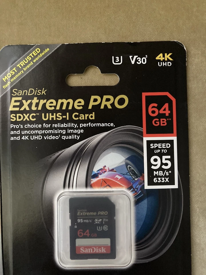 SanDisc Set of 3 Memory Cards 64 GB SDXC-UHS I - Image 4 of 4