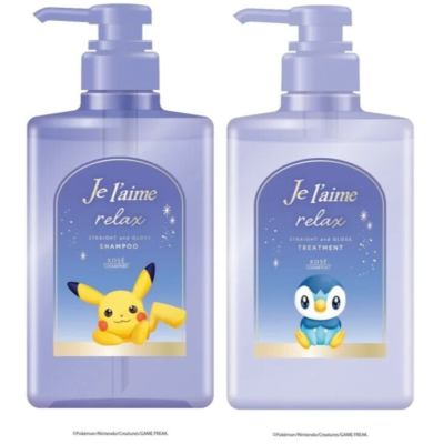 Kosé Je l'aime Relax Shampoo & Treatment Set Pokémon Limited