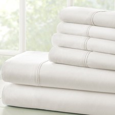 Luxury 6PC Sheets Set Comfort by Kaycie Gray Hotel Collection