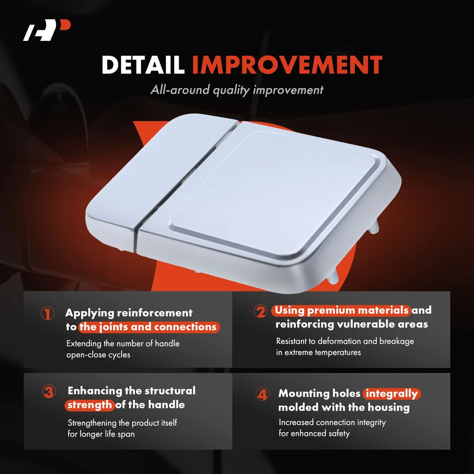 Manija de puerta exterior delantera derecha y derecha A-Premium 2 piezas para cosechadora internacional Foto 4 de 4