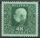 BOSNIA AND HERZEGOVINA 1916 - 4Kr. ESSAY-FARBPROBE green PROOF-PROBEDRUCK MH