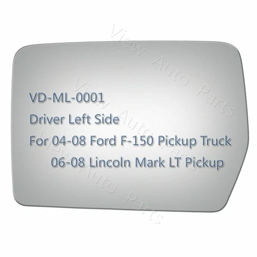 Mirror Glass+Adhesive For 2004 2005 2006 2007 2008 Ford F-150 Pickup Left Side