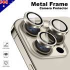 For iPhone 15 14 13 Pro Max 12 Plus Metal Camera Lens Glass Screen Protector