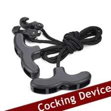 Crossbow Rope Cocking Device Crossbows Cock String Aid Cocker Double Handle Tool