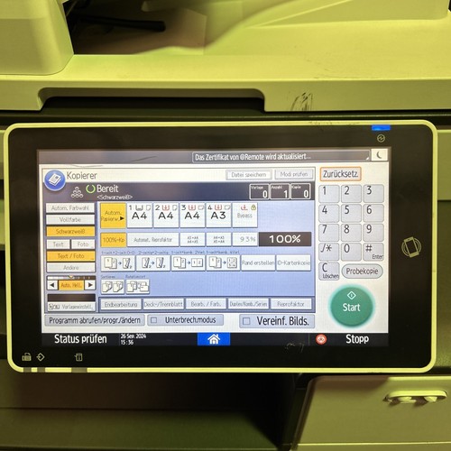 Ricoh IM C3000 Farblaserdrucker Multifunktionsgerät A3/A4/A3+ WiFi. Bluetooth - Bild 12 von 17
