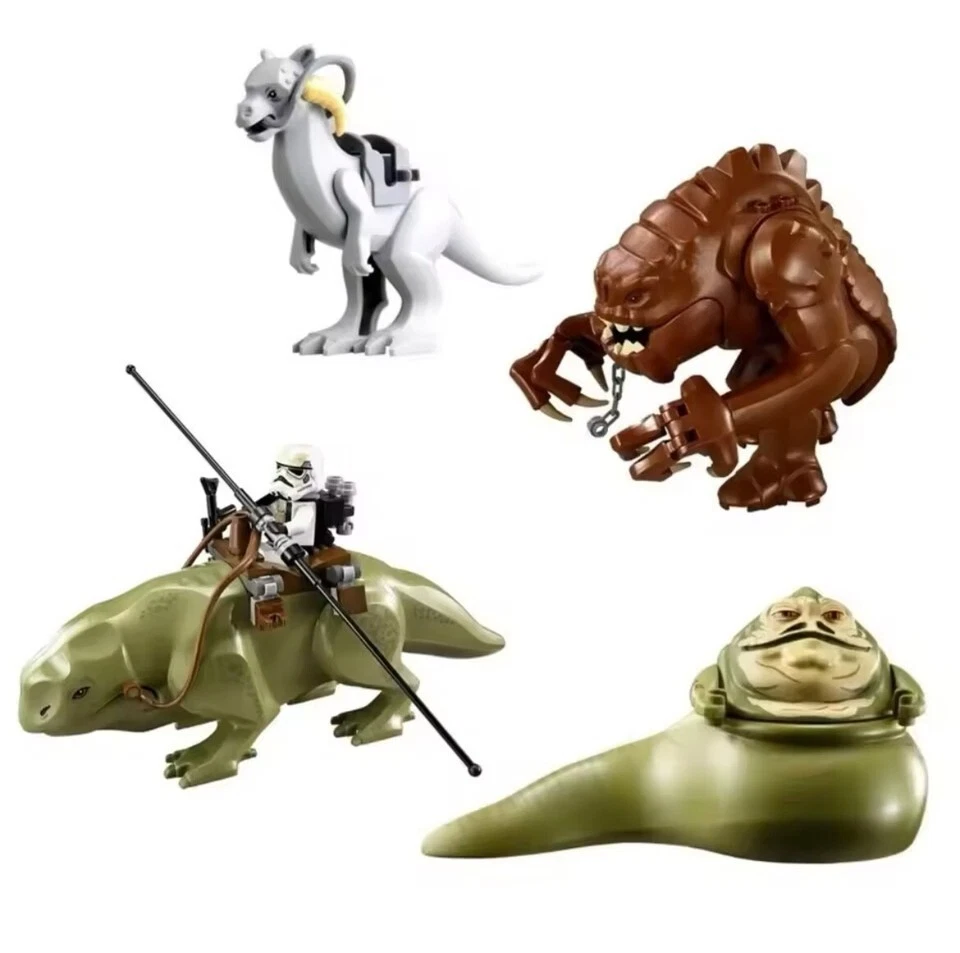 MARKENLOS Star W, Ars creatura minifigures Jabba, Rancor, Tauntaun, Dewback figure NUOVO *