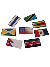 Mini flags Choose your country or state Iron on Patch Sew on Patch Embroidered