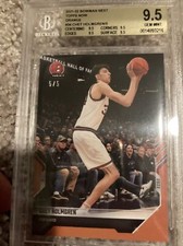 Chet Holmgren 21-22 BOWMAN Rookie  #34  RC Orange OKC Thunder #5/5 Beckett 9.5