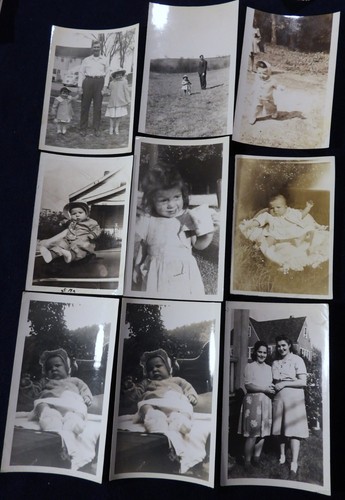 #11 Lot 99 Vtg 1940s Snapshot PHOTOS American Family Fun Life Men Women Kids - Picture 2 of 12