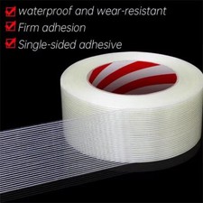 Striped Fiber Adhesive Tape Battery Pack Insulation Wrap Fiberglass Parts 50M