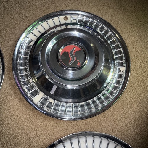 Original 1962 Studebaker Lark 15” Hubcaps Hub Caps Lot of 4 - Picture 3 of 10
