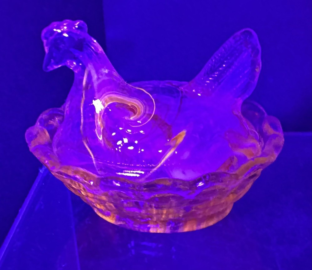 Boyd Glass Bronze Slag Mini Hen On Nest Salt Cellar Last One!