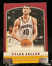 2012-13 Panini Basketball Rookie Card #230 Tyler Zeller Cleveland Cavaliers