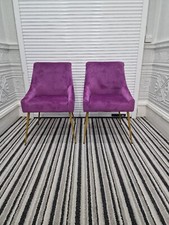 Wayfair Ex Display Nickerson Velvet Side Chair (Set of 2)