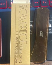 Vintage Avon Cambridge Collection Folding Tortoise Comb
