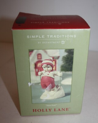 Dept 56 Holly Lane Have Fun Porcelain Figurine
