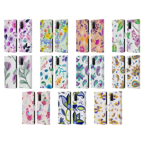 HAROULITA SUESSE FLOWERS PATTERN LEATHER WALLETS WALLET FOR SAMSUNG PHONES 1 - Picture 1 of 17
