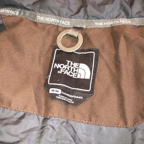 The North Face Women Jacket Medium Goose Down Hood Puffer With Front & Back Logo - Picture 3 of 14