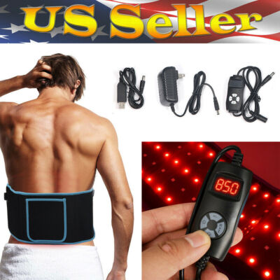 Laser Lipo LED Red Light Therapy Belt Pain Relief Near Infrared Weight Loss Fast