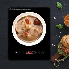 Portable 1800W Digital Induction Cooktop with Timer & Safety Features