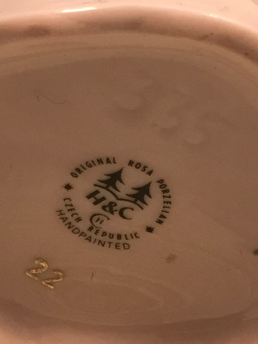 RARE H&C ORIGINAL ROSA PORZELLAN CZECH REPUBLIC TEA CUP #22 | eBay