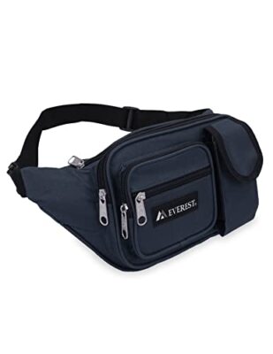  Multiple Pocket Waist Pack, One Size Navy