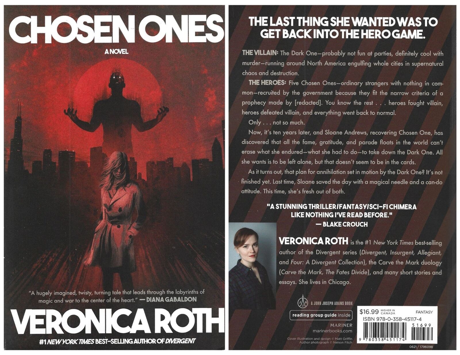 Chosen Ones by Veronica Roth Dystopian Fiction 1st Ed/1st Prtg