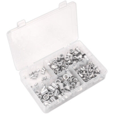 200er Pack verschiedene Keilgewindeeinsatz Nietmuttern - M4 bis M8 metrische Bits