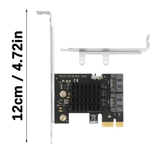 PCIE to 2 Port SATA3.0 Expansion Card PCIE to SATA3.0 Expansion Controller Card - Afbeelding 8 van 8