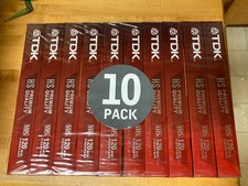 TDK VHS Video Cassette Tape T120-HS 10Pack Brand New Shrinkwrap Premium Quality