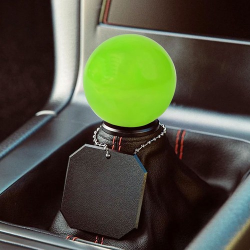 Marble Style Round Ball Shift Knob Universal Gear Shifter Head w/ 3 Adapters Kit - Picture 3 of 14