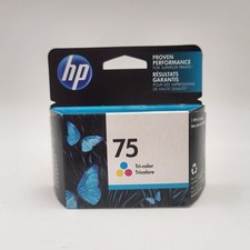 NEW HP 75 Tri-Color Ink Cartridge Expired August 2017