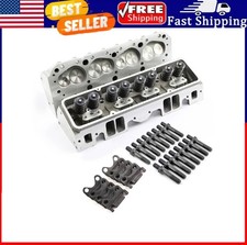 2for Sbc Small Block Chevy 350 Complete Straight Aluminum Cylinder Heads 190cc 2for Sbc Small Block Chevy 350 Complete Straight Aluminum Cylinder Heads 190cc