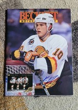 PAVEL BURE/CANUCKS Signed/Autograph 1992 Beckett Hockey Monthly Magazine 