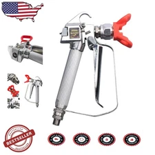 Airless Paint Spray Gun 3600PSI Stainless Steel Pro Quality Easy Clean