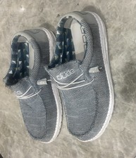 Hey Dude Wally Sox Ice Grey Slip-On Shoes Men's 12