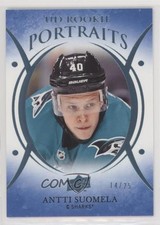 2018 Upper Deck UD Portraits Rookies Platinum Blue 14/25 Antti Suomela #P-87 0zu