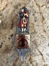 Olde Burnside Beer Tap Handle Knob Keg Bar Top Penny Ale Bagpipe