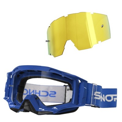 Schnorr MX Neo Motocross Goggles Clear Lens S0  Anti-Fog Tear-Off+Wechselglas Go