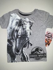 Jurassic World t shirt toddler size 2T Gray T-Rex