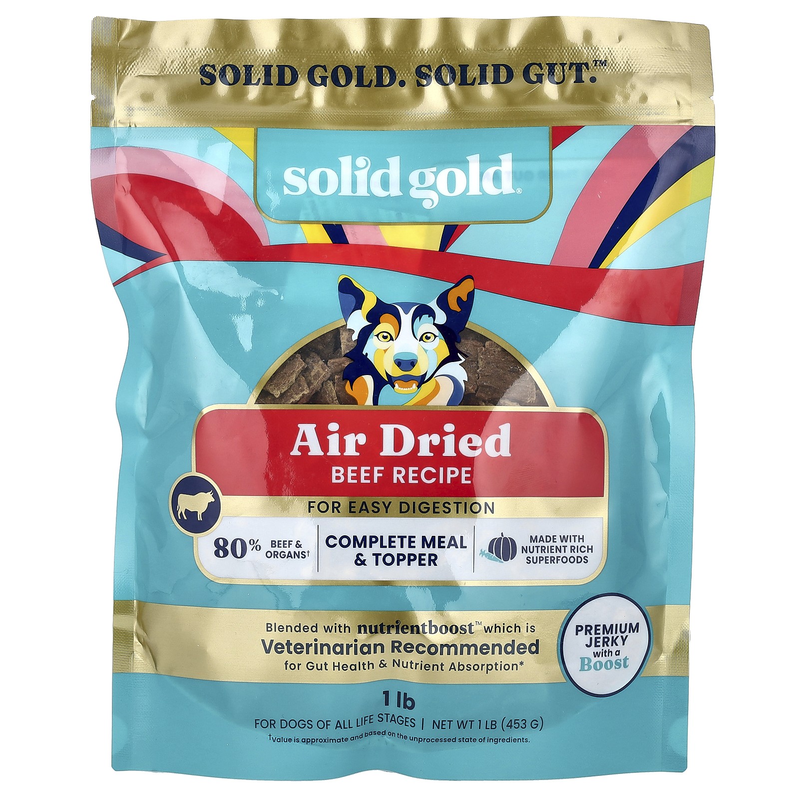 Air Dried Complete Meal & Topper, For Dogs, Beef Recipe, 1 lb (453 g)