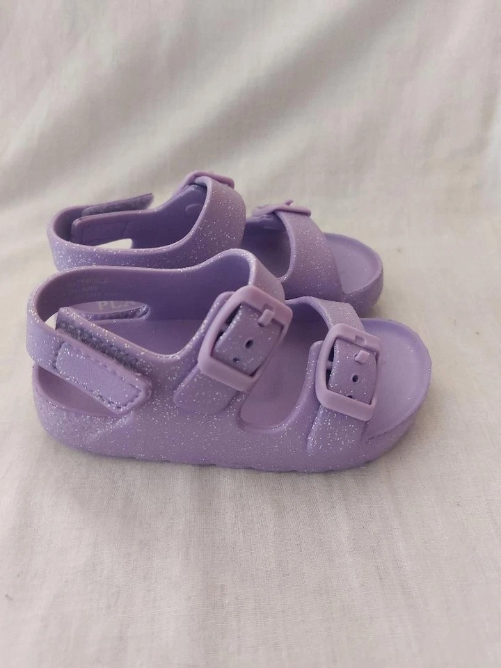 Sandalias The Children’s Place Toddler Girl’s Purple Glitter Talla 7  Foto 2 de 4