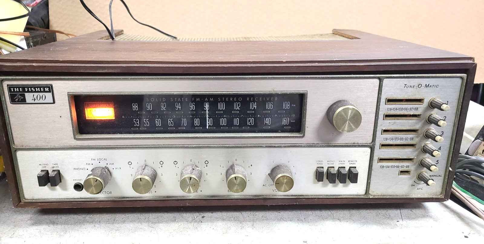Fisher 400-T vintage audio equipment - eBay listing photo 2